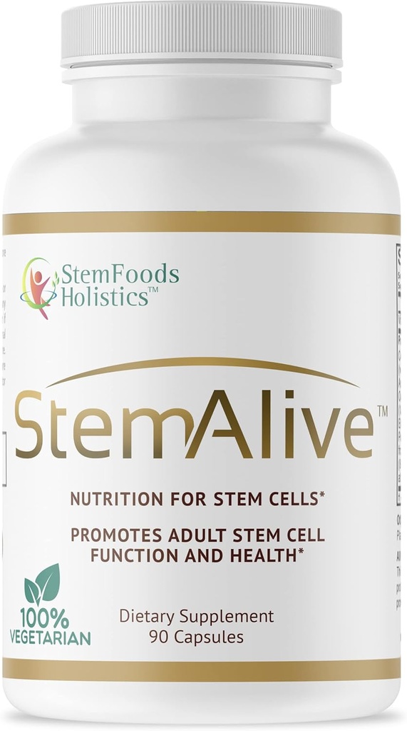 StemAlive - Fördert Stammzellnahrung, Funktion und Gesundheit, 90 Kapseln, aus 100% natürlichen Quellen