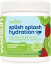 Wellah Splish Splash Hydration Elektrolyt Getränke Mix (Strawberry Kiwi Flavored, 30 Portionen)