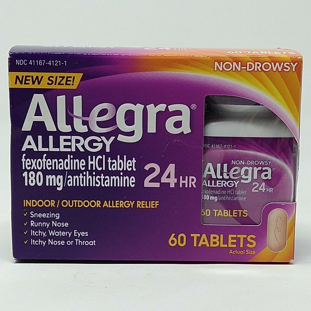 Allegra Allergy Medication 60 Count