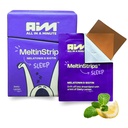 MeltinStripsTM Fast-Acting Schlafstreifen mit 5mg Melatonin, Biotin, Valerian Root, Lemon Balm & Kamille | Natürliche Schlafhilfe | Reduziert Haarfall | Vegan, Zuckerfrei | Zesty Lemon Flavor 30 Streifen