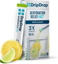 Idratazione della goccia - Zero Sugar Electrolyte Powder Packets Keto - Lime Limo - 8 Count