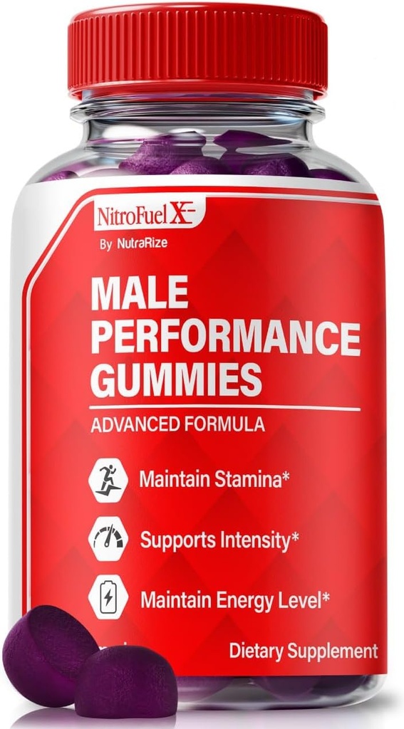 Nitro Fuel X Gummis - offizieller Nitro Fuel X Ultimate für Männer, Nitro Fuel X ME für Leistung und Gesamtgesundheit, Alle natürlichen NitroFuel X ME Gummy, NitroFuel X Ultimate Gomitas Bewertungen (60 Gummis)