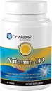 Vitamine D3-5000 UI, supplément diététique extra-fort pour les os, les muscles et le soutien immunitaire sain, 60 comprimés faciles à avaler emballés pour 2 mois d'approvisionnement