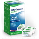 SinuCleanse Pre-Mixed Saline Packets für Sinus Rinse und Nasal Bewässerungssysteme, 100 Count, Made in USA, All-Natural, Pharmaceutical Grad und PH Balanced