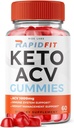 rize labs Rapid Fit Keto ACV Gummis für Advanced Weight Loss mit Apple Cider Essig Supplement Belly Fat Extra Strength Gomitas (60 Gummis)