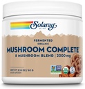 SOLARAY Mushroom Organico Fermented Complete, Powder | Healthy Immune Function Support | 2.000 mg per serv.