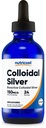Nutricost Colloidal Silver 4oz - Cobalt Blue Glass Flaschen, Bio-Active kolloidales Silber