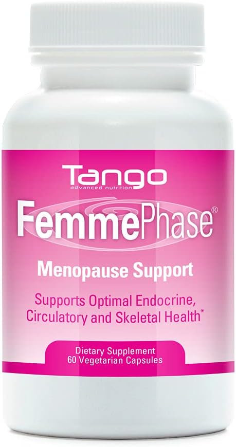 Formula di supporto di menopausa avanzata FemmePhase: Integratore di erbe tutto naturale per Flashs caldi, Cramps, Fatigue, Maglioni notturni e Cambiamenti di umore (60 capsule vegetariane)