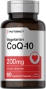 Horbäach CoQ10 200mg | mit schwarzem Pfeffer Extrakt | 60 Kapseln | Vegetarisch, Non-GMO, Glutenfreie Ergänzung