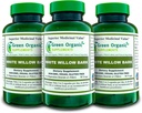 White Willow Bark Capsules | 710mg | 90 Veg Caps Schmerzlinderung - White Willow Bark Extract | Vegan, Non GMO & Gluten Free | Anti-entzündliche | Unterstützt Gelenkfunktion (Pack von 3)