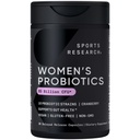 Probiotici Sport Research® Donna con Prebiotici, 65 miliardi di CFU - Capsule Vegan per Gut Health & Digestive Support, Probiotici per Donne con Mirtillo - Non OGM Verified & Gluten Free - 30 Count