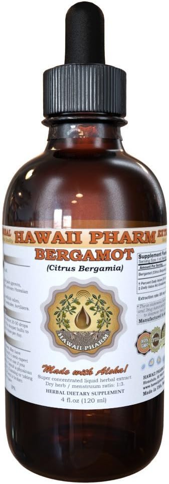 Estratto di liquido di bergamasco, bergamasco (Citrus Bergamia) Dried Fruit Peel Powder Tincture Supplemento 2 oz