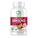 | Ginseng 60 Kapseln | Adaptogen für Stress-Relief, Energie-Boost, Immununterstützung | Zertifiziert USDA Organic, Non-GMO, Vegan Ergänzung für natürliches Wellness