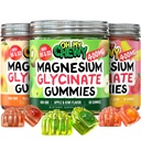 Magnesio Gummies Variety Pack – 3 bottiglie (60 ciascuna) – Fragola Banana, Mela Kiwi & Peach Mango