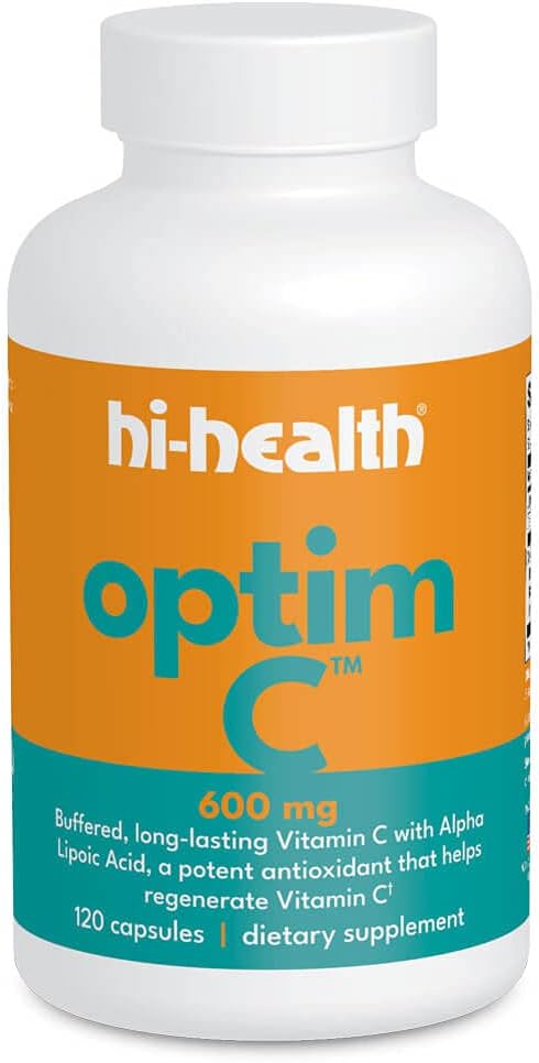 Optim-C 600 mg de vitamine C buvée (120 capsules)