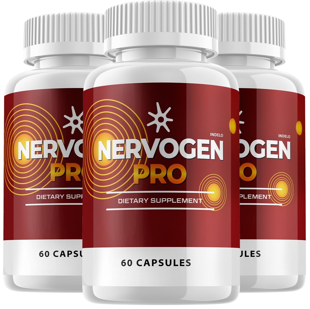 (3 Pack) Nervogen Pro Kapseln, Nervogen Pro für Neuropathie Kapseln, Nervogen Pro Advanced Formula Nahrungsergänzung, Vitamin C Zink Enhanced - Nervogen Pro Bewertungen (180 Kapseln)