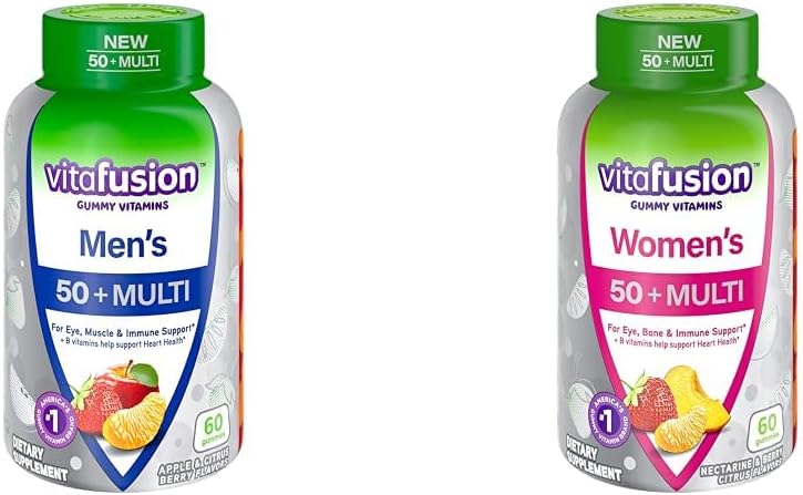 Vitafusion Herren und Frauen 50+ Daily Multivitamin Gummi 60 Count