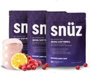 snüz Natural Sleep Support Supplemento con Magnesium Glycinate, Myo-Inositol, Apigenin & Glycine, Melatonin Free, Sleep Aid for Adults, Non GMO, Gluten Free, Vegan, Raspberry Lemon Flavor, 90 Svgs