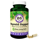 Silver Lining Herbs supporto tiroideo per cani – integratore naturale di erbe per aiutare a mantenere la funzione sana tiroide, respirazione e peso – 90 capsule