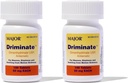 MAJOR Driminate - Dimenhydrinat 50mg Bewegungskrankheit Tabletten - Anti-Nausea Medizin - 100 Tabletten (2 Packung)