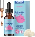 JoySpring Lions Mane für Kinder | Speech Delay Supplement für Kinder & Kleinkinder | Lion’s Mane Mushroom, Gotu Kola & Ashwagandha für Sprachtherapie & kognitive Unterstützung – Easy-Take Liquid | LingoLeap Kräuter