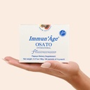 IMMUN'GE - Supplemento antiinvecchiamento - NRF2 attivatore - Supporto immunitario - Antiossidante - Booster di energia cellulare - Protezione invecchiamento della pelle - 100% giapponese Fermentato Papaya - Polvere - 30 Imballaggi x 3 Grammi