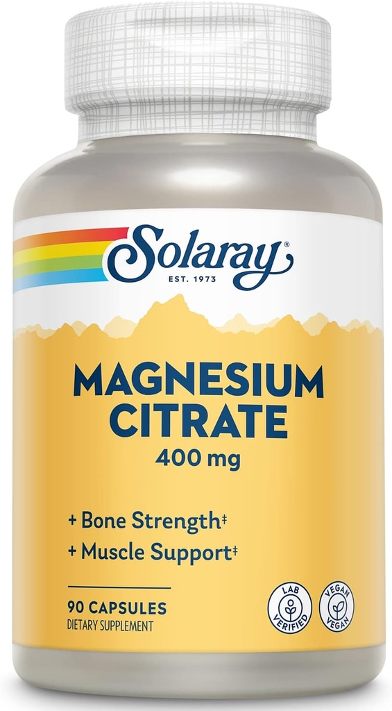 Solaray Magnesium Citrat 400 mg 90 Kapsel
