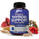 NutriFlair Thyroid Support Complex, 120 Kapseln - mit Jod, schwarzem Pfeffer, Ashwagandha, Vitamin B12 - Schilddrüsenergänzung für Damen und Herren