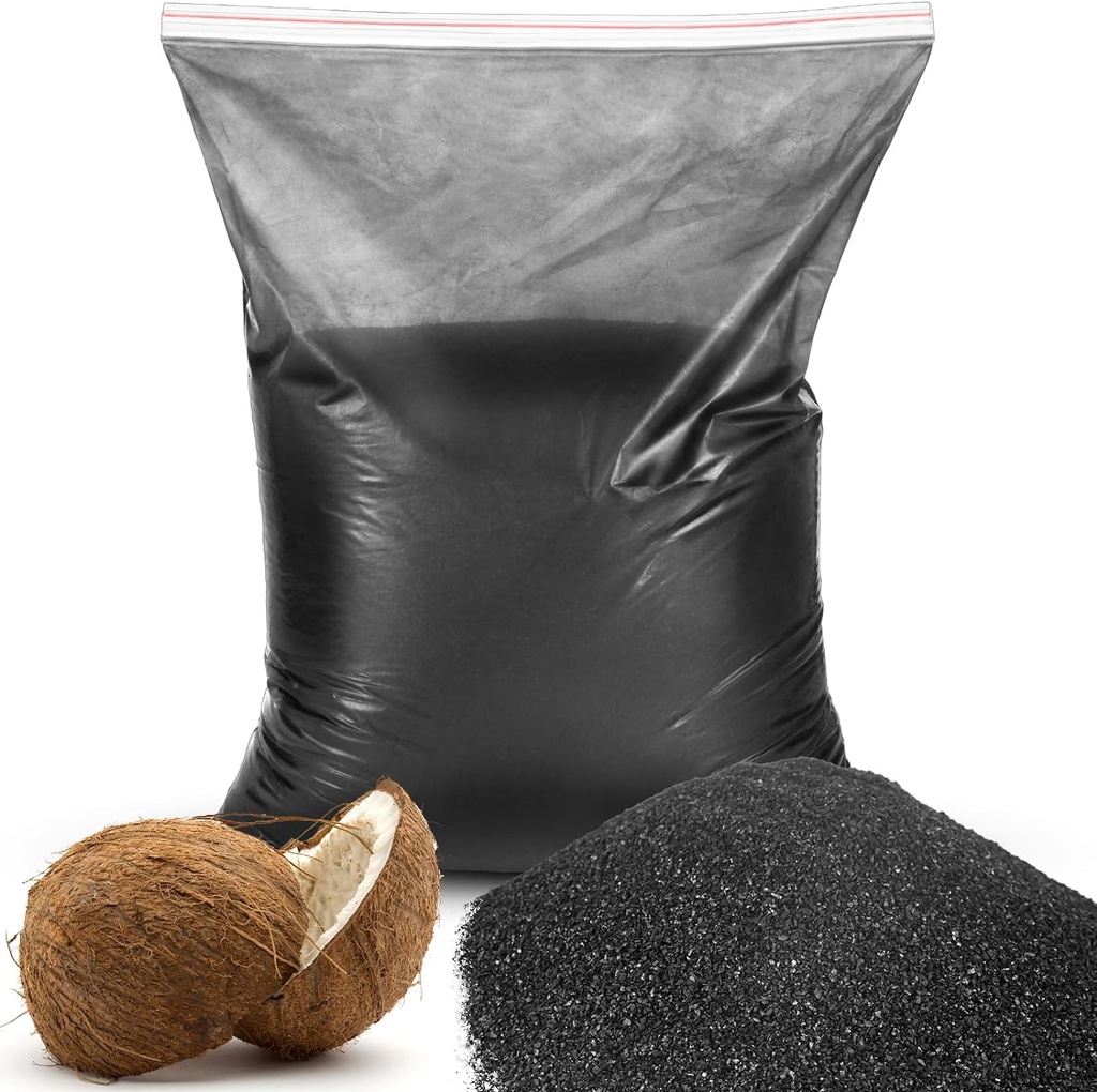 10lbs Pellets di carbone attivo della polvere di carbone granulare del carbonio (Gac) Pellets di carbone di cocco per filtro dell'aria di filtrazione dell'acqua (0,02 x 0,07 pollici)