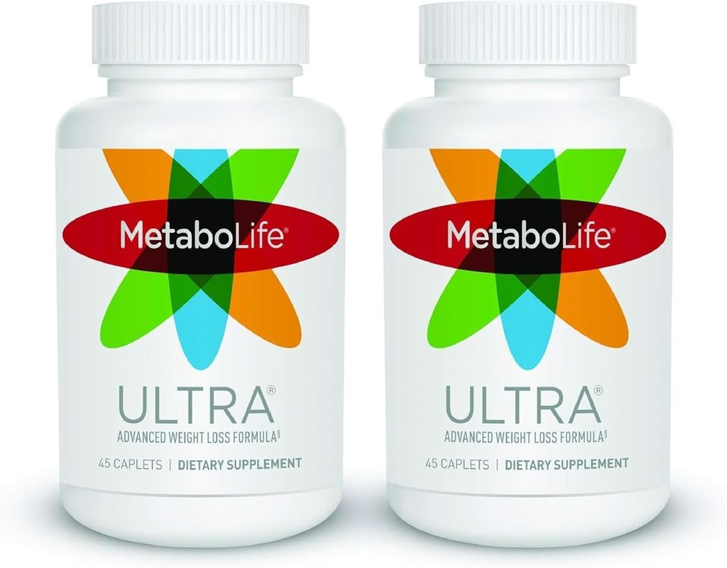 Twinlab MetaboLife Ultra - Supplément diététique - Supplément faim pour les femmes et les hommes - 800 mg, 45 Caplets - 2 Pack