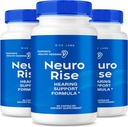 rize labs - Neuro-Rise-Kapseln, Hörgeräte-Ergänzung, Pillen zur Unterstützung gesunden Gehörs, Advanced Formula for Ear Health, Tinnitus & Noise Relief (180 Kapseln)