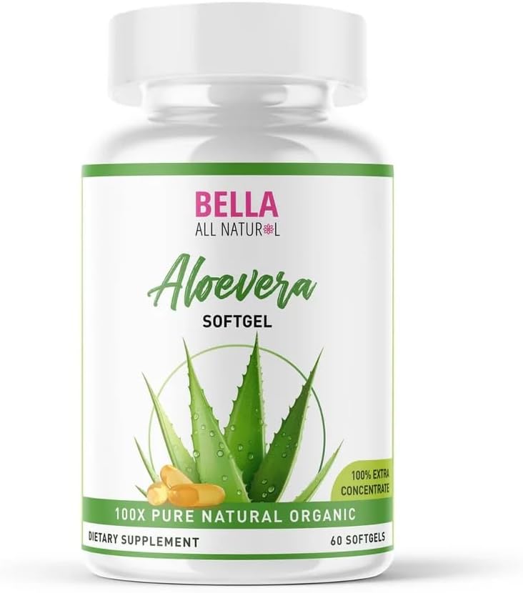 Bella Tous les aloès naturels Vera Softgels