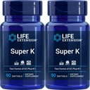 Life Extension Super K, 90 Softgels (Pack von 2)