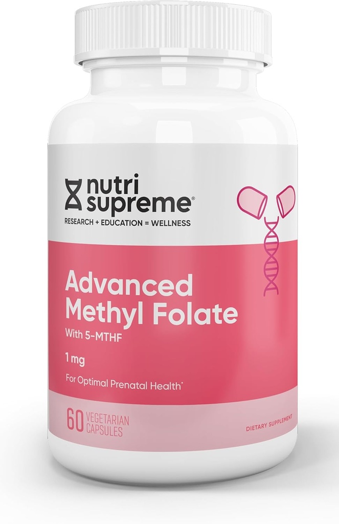 Nutri Supreme Methyl Folate (5- MTHF) 1mg 60 Count