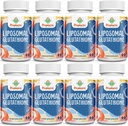 2400MG Glutathion liposomique, avec vitamine C, chardon de lait et acide alpha-lipoïque, maîtres antioxydants, L-glutathion réduit pur - système immunitaire, réparation cellulaire, énergie, absorption élevée, 480 Softgels