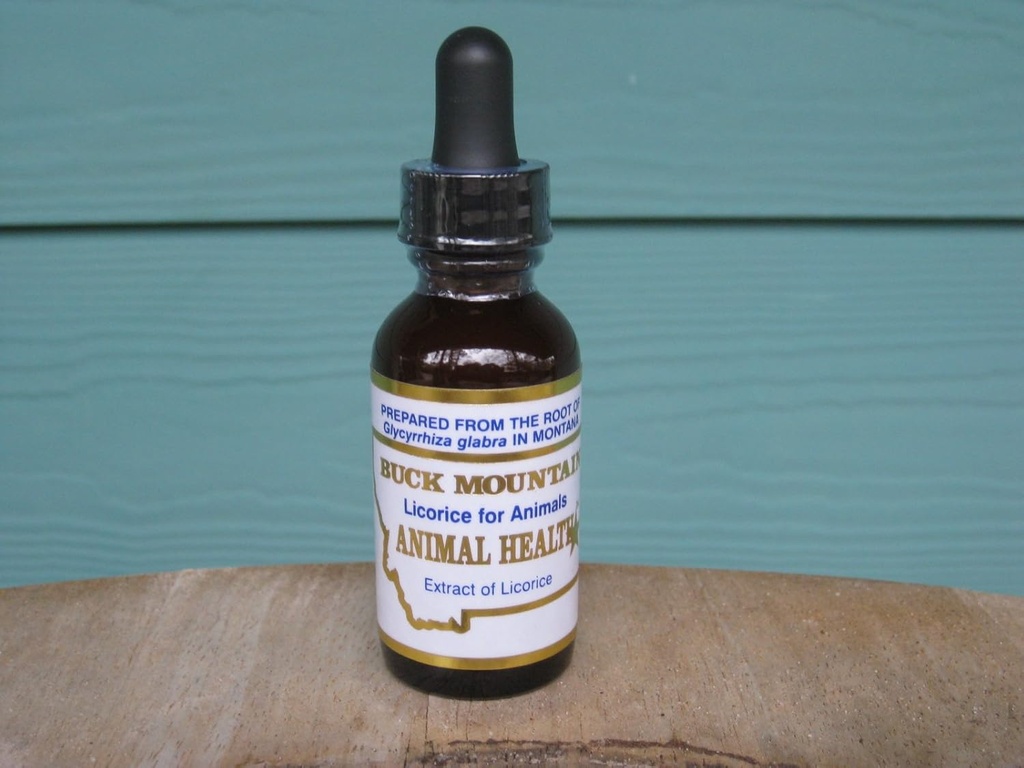 Buck Mountain Licorice Tintura per animali- 1ounce di Carols Pet Cafe e Oltre