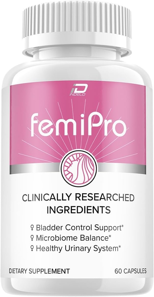 FemiPro Support Supplement - Probiotic Femi Pro Pills, FemiPro 24 Stunden Support Microbiome Probiotic Urinary Control Leaks Health, Femie Pro Bewertungen (60 Kapseln)