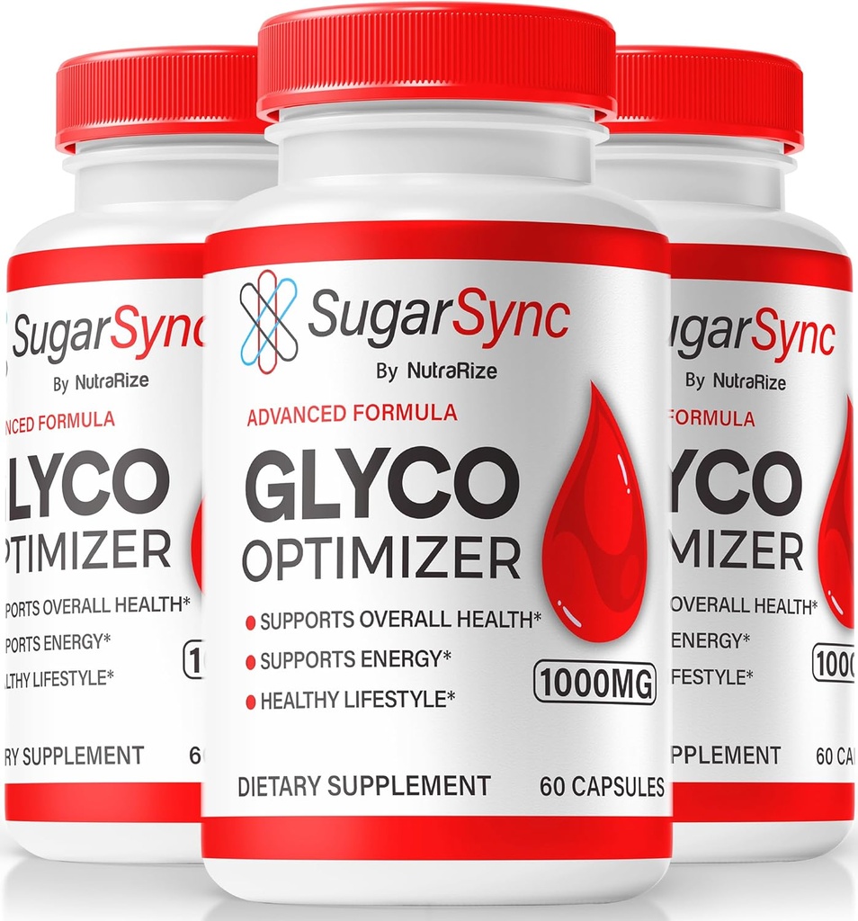 NutraRize (3 Pack) Zucchero Sync Glyco Optimizer Capsule, Official SugarSync Glyco Optimiser, Sugar Sync Joint Optimizer, Sugar Sync Gluco Cleanse Detox Formula, SugarSync Glycol Recensioni (180 Capsules)