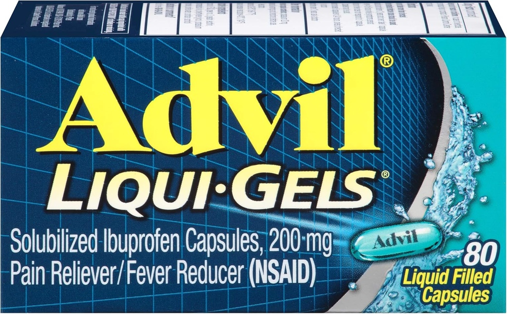 Advil Medicina avanzata per il dolore, 200mg, Liqui-gels 80 Ea