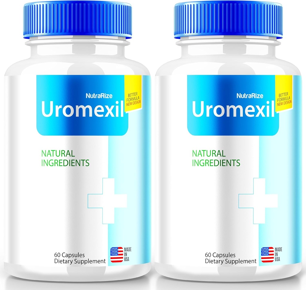 NutraRize (2 Pack) Capsules Uromexil, Formule Premium pour le soutien de la chaleur de la prostate, Supplément tout naturel pour le contrôle et la santé globale, Uromexil Forte Reviews (120 Capsules)