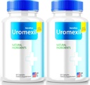 NutraRize (2 Pack) Capsules Uromexil, Formule Premium pour le soutien de la chaleur de la prostate, Supplément tout naturel pour le contrôle et la santé globale, Uromexil Forte Reviews (120 Capsules)