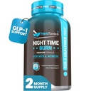 Herbtonics Night Time Burn & Sleep Complex supporta il metabolismo di notte, lo stress sollievo e sonno profondo. Include Melatonina, Valeriana e tè verde – Vegan Bedtime Weight Management (60 capsule)