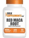 BulkSupplements.com Capsule Maca Rosso - Maca Supplemento, Rosso Maca 5000mg, Rosso Maca Root - Vegan & Gluten Free, 7 Capsule per Serving, 420 Conteggio (Pack of 1)