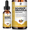 iMATCHME Premium Soursop Graviola für Verdauung, Unterstützung Gesunde Haut & Schlaf, Soursop Extrakt Flüssigkeit Tropfen aus Graviola Blatt und Obst, Zucker / Koffein / Gluten frei, Leidenschaft Obst Geschmack, 2 Fl Oz