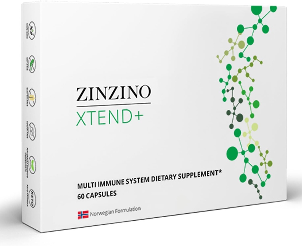 Xtend + - Multi Immunergänzung - essentielle Vitamine, Mineralien & Vitamin C für Immununterstützung, Energie & Fokus - 60 Kapseln