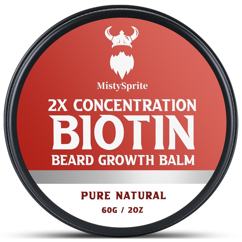 Bart Balsam für Herren & Conditioning Bart Wax - Hergestellt mit Rizinusöl natürlichen und organischen Zutaten - Hydrates & Thickens Gesichtshaarwachstum- 2 Unze Tin (Vanilla)