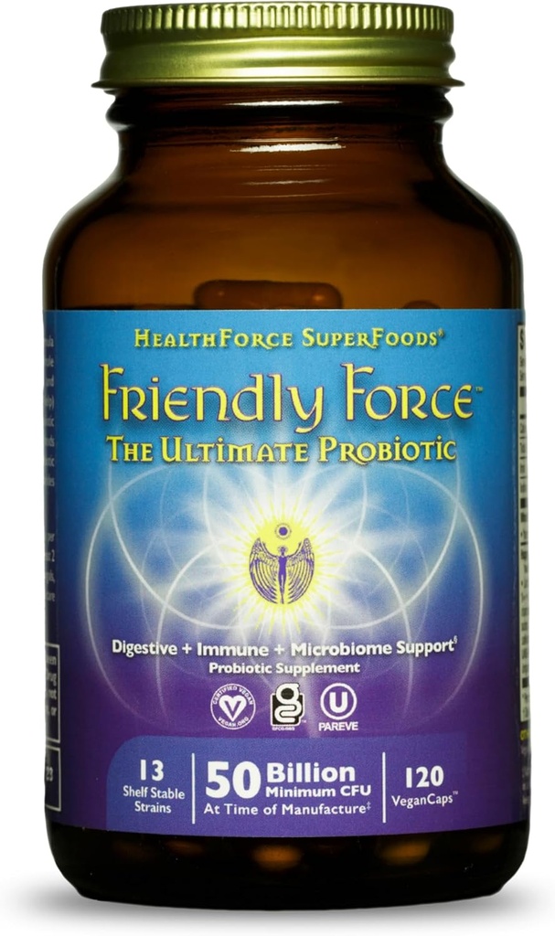 HEALTHFORCE SUPERFOODS Freundliche Kraft - Kapseln - 120 Vegan Kapseln