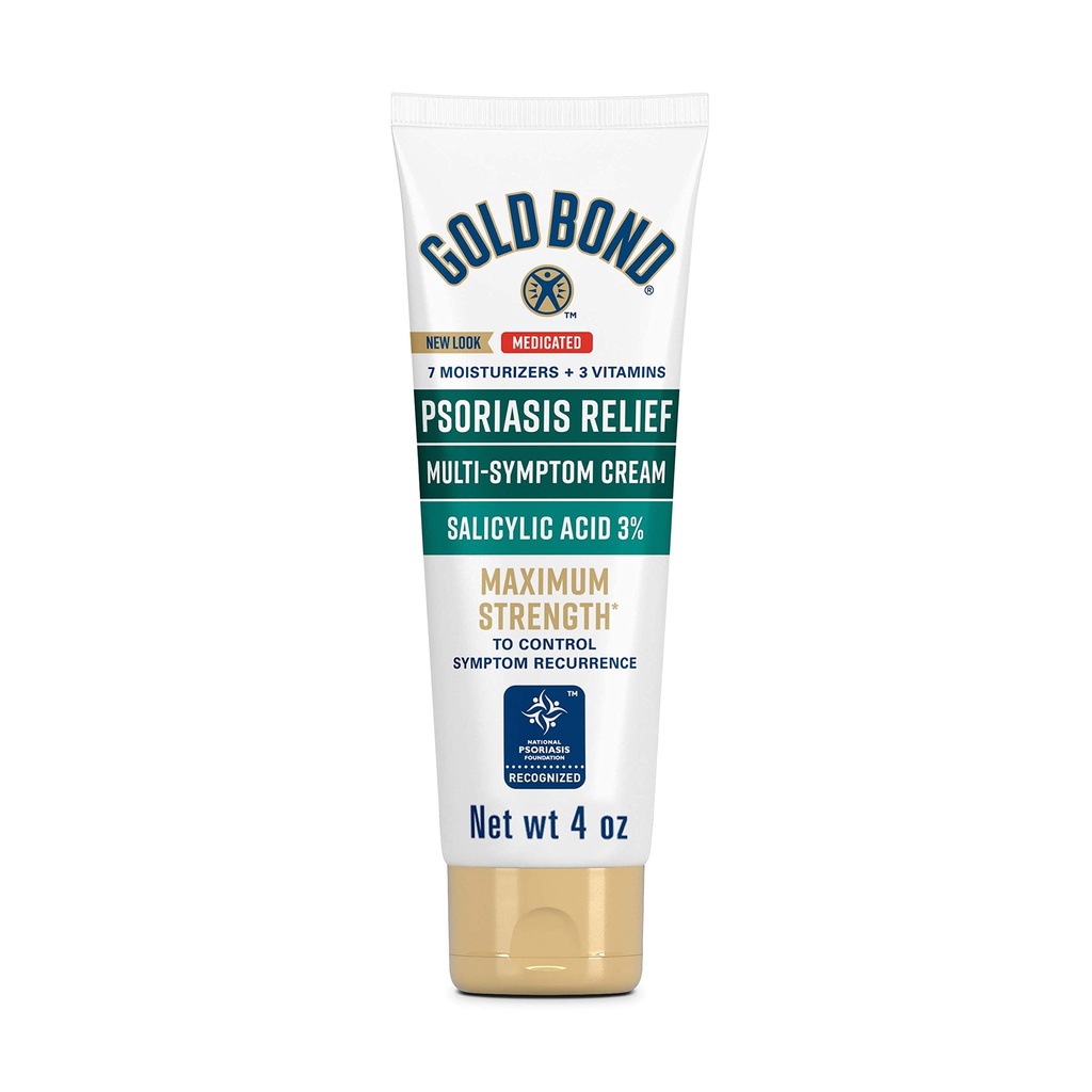Gold Bond Multi-Symptom Psoriasis Reliefcreme, 4 Unzen, für juckende, bewässerte und skalierende Haut