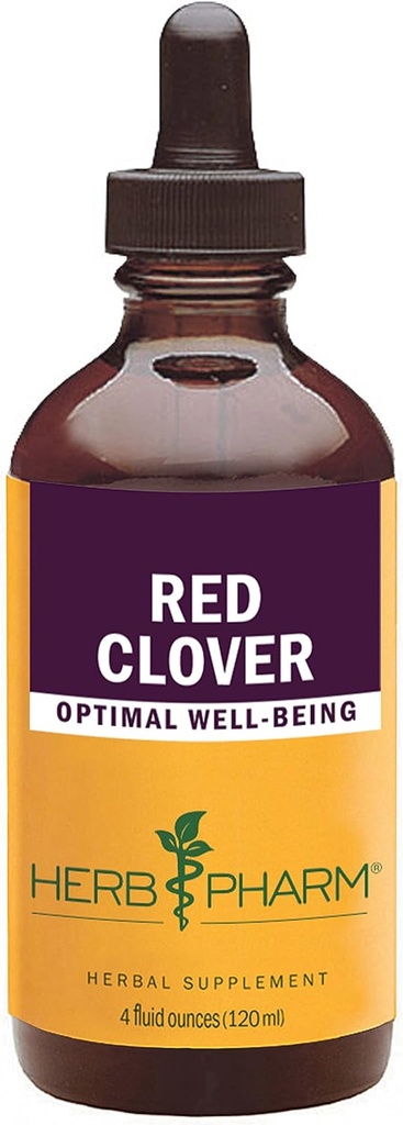 Extrait de liquide de trèfle rouge biologique certifié Pharm - 4 once