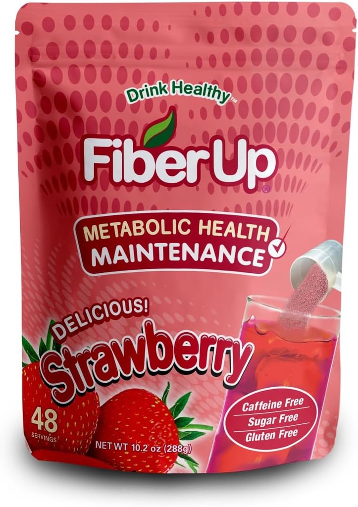 Delicious, Prebiotic Soluble Fiber Supplement, Strawberry, 48 Servings.